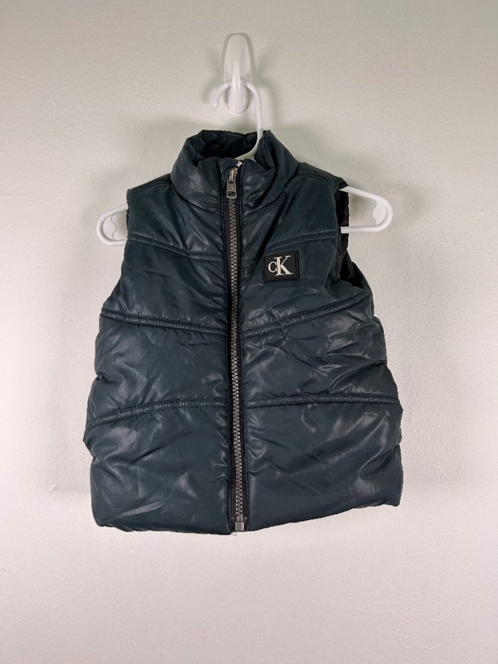 Calvin Klein Dark Green Infant Puffer Vest Size 12M